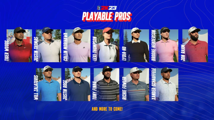 Profesionales jugables del PGA Tour 2K23