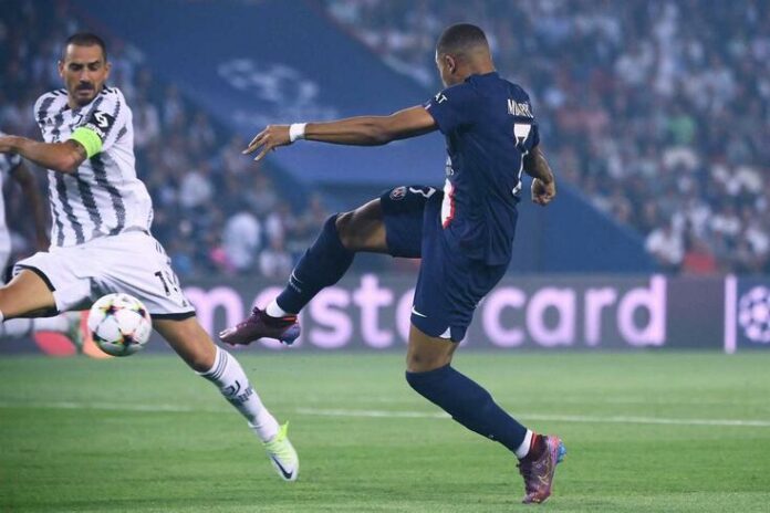 Mbappé dispara para abrir el activo contra la Juventus