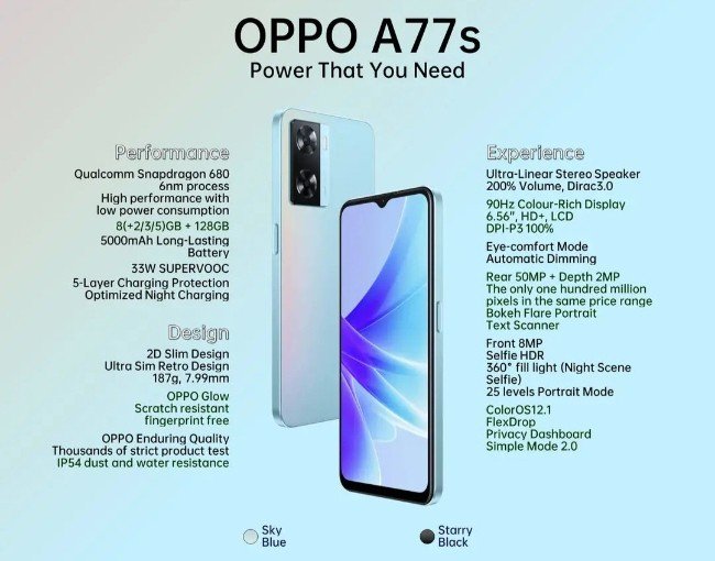 OPPO A77s