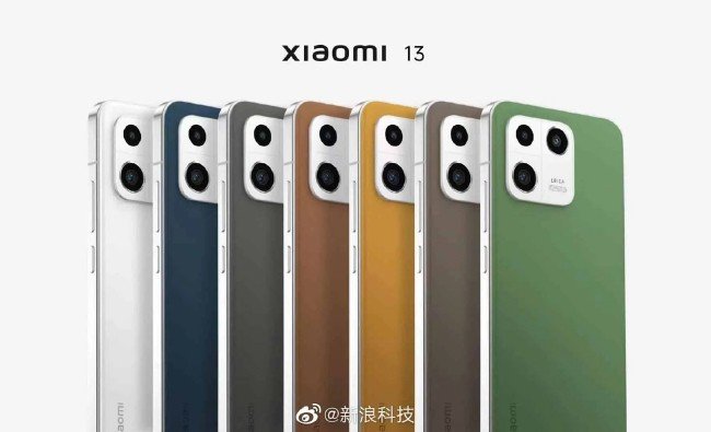 Gama de colores del smartphone Xiaomi 13