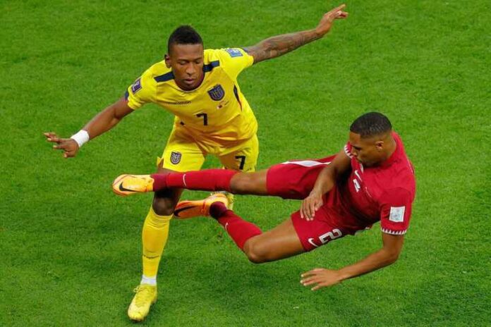 Pedro Ró-Ró, en el partido inaugural del Mundial 2022