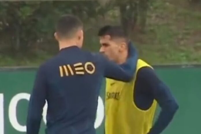 El momento entre Ronaldo y Cancelo que está causando furor en las redes sociales